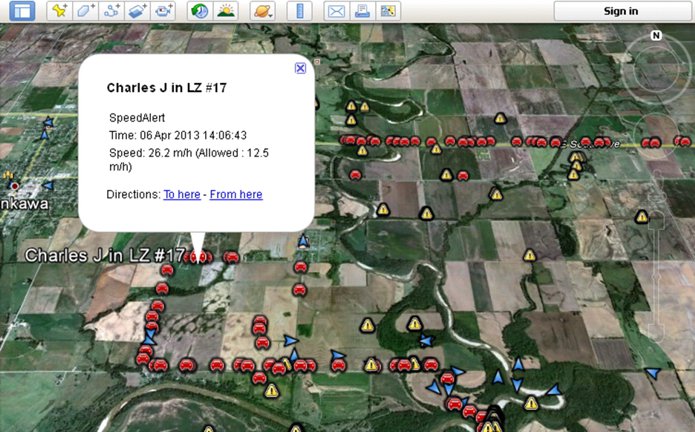 GPS Tracker Software Map